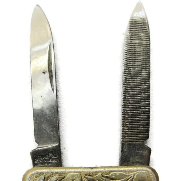 Partners Progress Fort Howard Paper Co Knife File Money Clip Stainless Steel Vtg - Picture 9 of 12